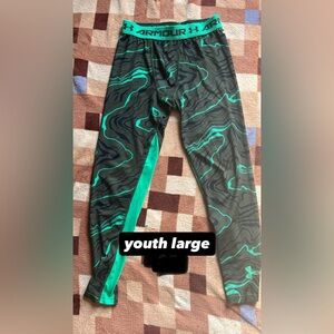 Under Armour Kids Leggings - Green and Black Pattern